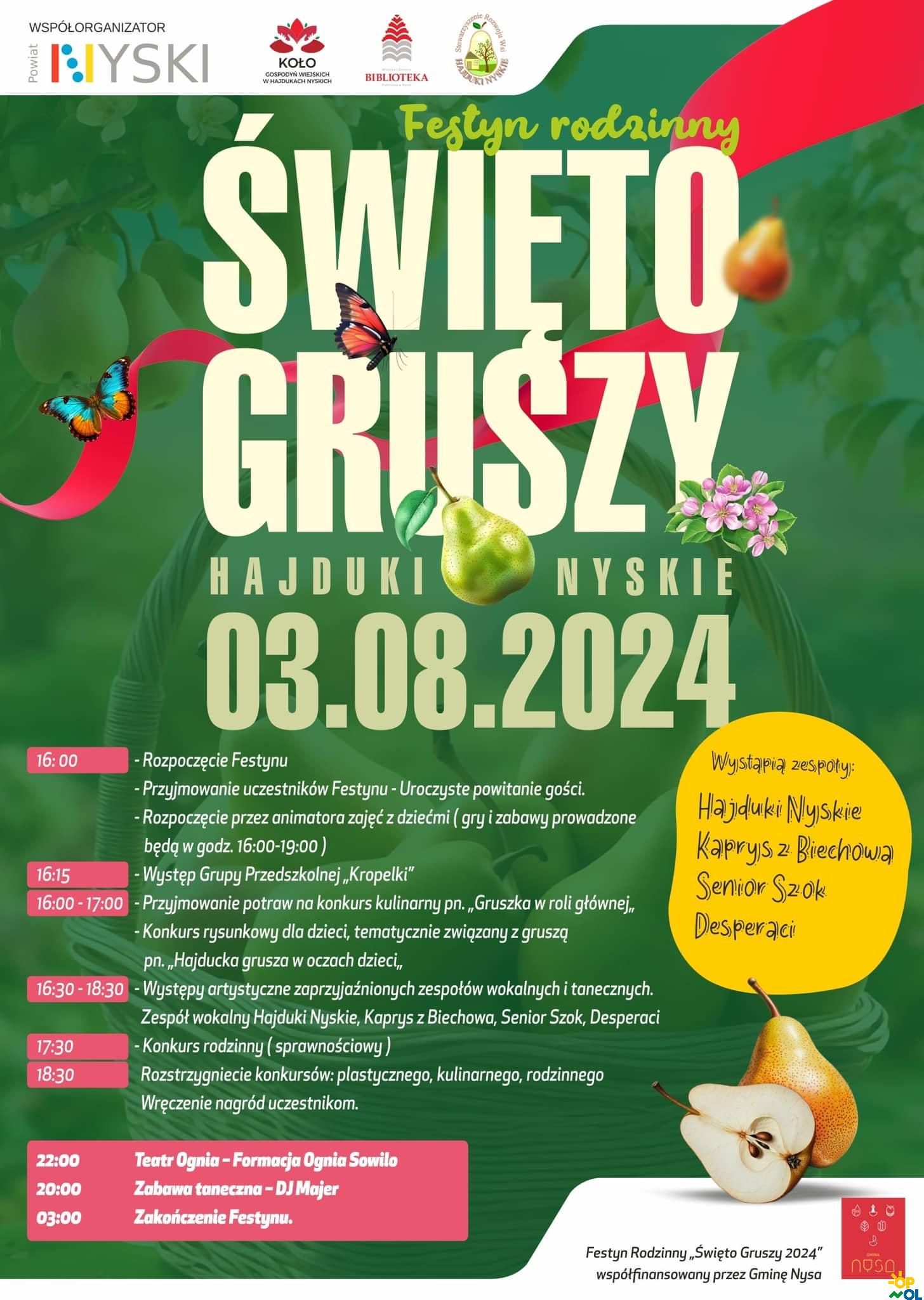 Święto Gruszy Hajduki Nyskie - Festyn Rodzinny / Hruškový festival Hajduki Nyskie - Rodinný festival