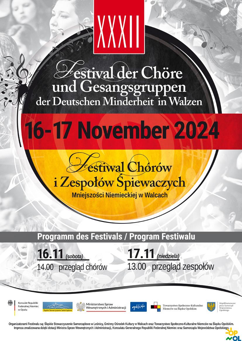 32. festival pěveckých sborů a pěveckých souborů německé menšiny ve Walce